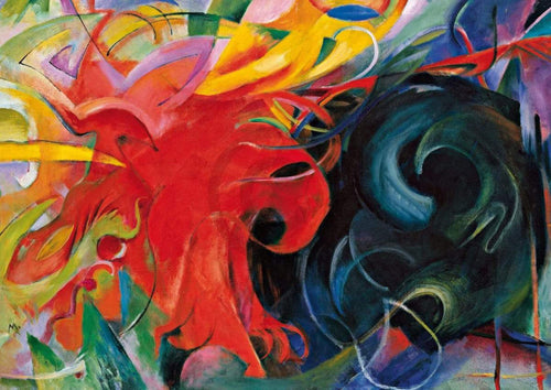 Franz Marc  KÃ¤mpfende Formen affiche art 29.7x21cm | Yourdecoration.fr