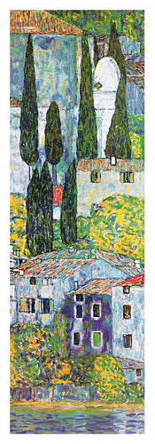 Gustav Klimt  Chiesa a cassone sul garda affiche art 35x100cm | Yourdecoration.fr