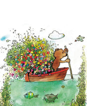 Janosch  Blumen FÃ¤hre affiche art 48x58cm | Yourdecoration.fr