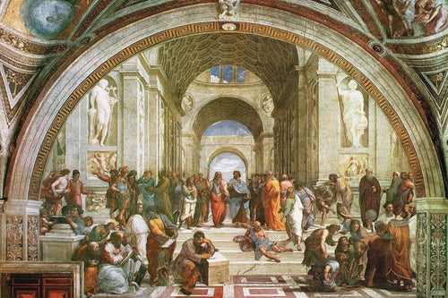 Raffael  La scuola di Atene affiche art 90x60cm | Yourdecoration.fr