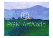 Ralf Westphal  Abendstimmung in der Toskana affiche art 70x50cm | Yourdecoration.fr