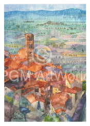 Ralf Westphal  Cortona, Umbrien affiche art 50x70cm | Yourdecoration.fr