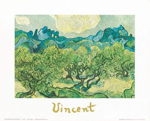 Vincent Van Gogh  Landscapes with olive trees affiche art 30x24cm | Yourdecoration.fr