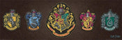 Pyramid Harry Potter Crests Affiche 91,5x30,5cm | Yourdecoration.fr