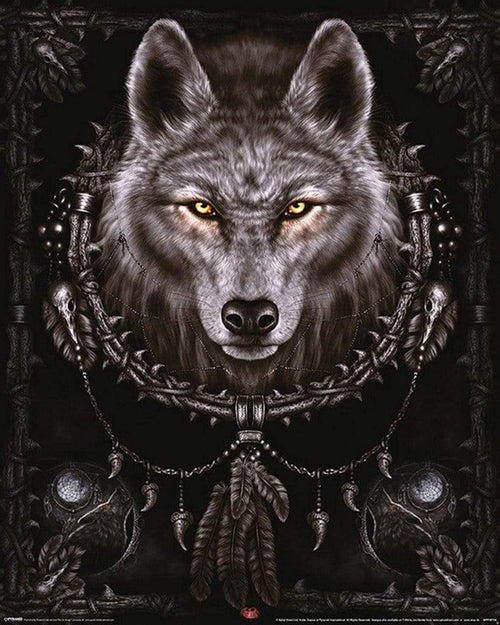 Pyramid Spiral Wolf Dreams Affiche 40x50cm | Yourdecoration.fr
