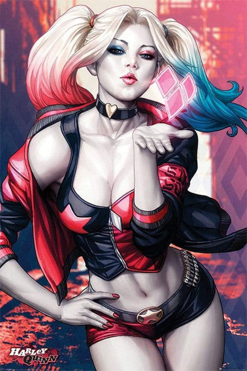 Pyramid Batman Harley Quinn Kiss Affiche 61x91,5cm | Yourdecoration.fr