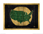 Pyramid Fantastic Beasts Hex indicator map affiche art 40x50cm | Yourdecoration.fr