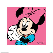 Pyramid Minnie Mouse Pink affiche art 40x40cm | Yourdecoration.fr