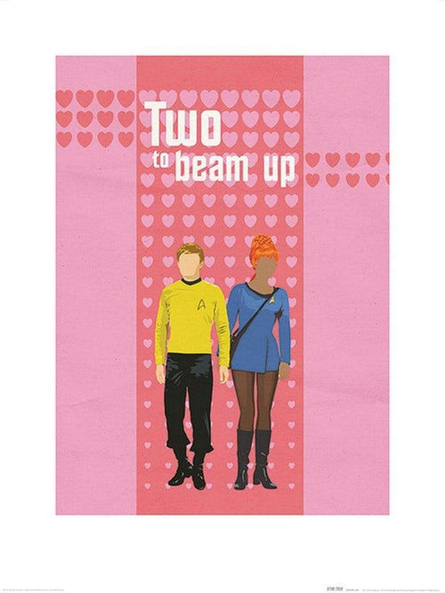 Pyramid Star Trek Two To Beam Up affiche art 60x80cm | Yourdecoration.fr