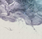 Komar Ink Blue Fluid Papier Peint Intissé 300x280cm 3 bandes | Yourdecoration.fr