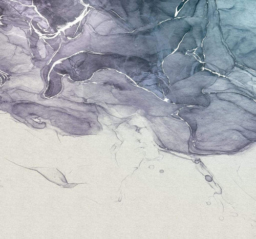 Komar Ink Blue Fluid Papier Peint Intissé 300x280cm 3 bandes | Yourdecoration.fr