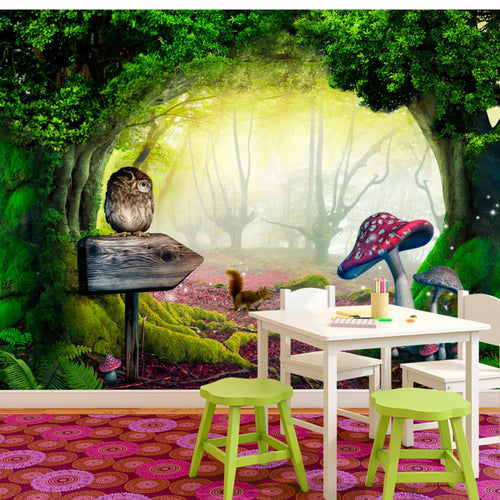 Papier Peint - Owlish Corner - Intissé