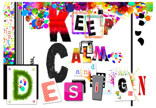Papier Peint - Keep Calm and Design - Intissé