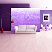 Papier Peint - Violet Pixel - Intissé