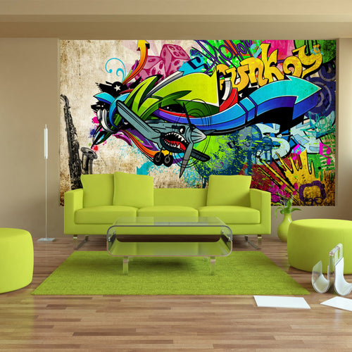 Papier Peint - Funky Graffiti - Intissé