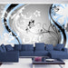 Papier Peint - Art-Flowers Blue - Intissé