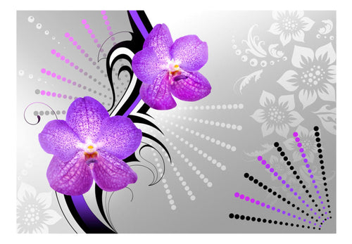 Papier Peint - Purple Vibrations - Intissé