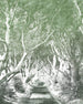 Komar Alley Graphite Papier Peint Intissé 200x250cm 2 bandes | Yourdecoration.fr
