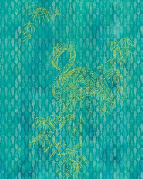 Komar Wild Flamingo 1 Papier Peint Intissé 200x250cm 2 bandes | Yourdecoration.fr