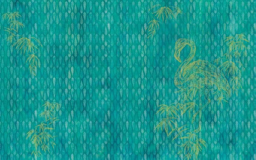 Komar Wild Flamingo Papier Peint Intissé 400x250cm 4 bandes | Yourdecoration.fr