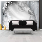 Papier Peint - Silver Ornament - Intissé
