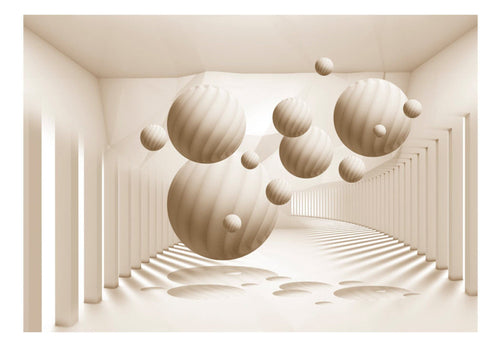 Papier Peint - Beige Balls - Intissé