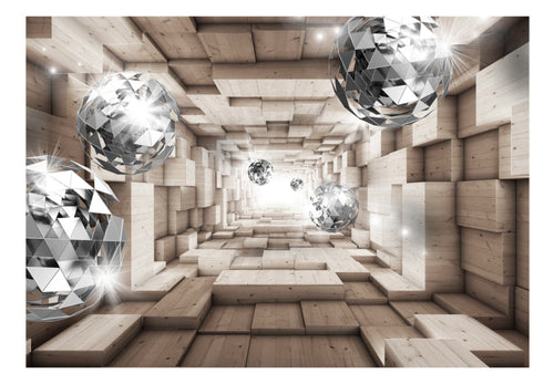 Papier Peint - In a Wooden Tunnel - Intissé
