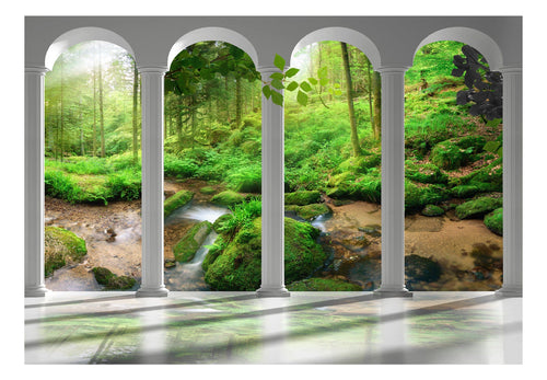 Papier Peint - Pillars and Forest - Intissé