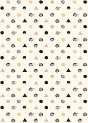 Komar Dumbo Angles Dots Papier Peint Intissé 200x280cm 4 bandes | Yourdecoration.fr