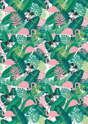 Komar Minnie Mouse Tropical Papier Peint Intissé 200x280cm 4 bandes | Yourdecoration.fr