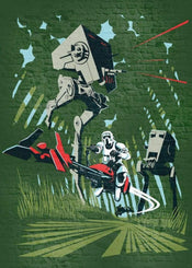 Komar Star Wars Classic Concrete Endor Papier Peint Intissé 200x280cm 4 bandes | Yourdecoration.fr