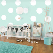 Papier Peint - Sky Blue Dots - Intissé