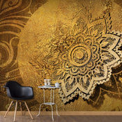 Papier Peint - Golden Illumination - Intissé
