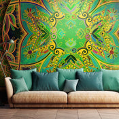 Papier Peint - Mandala Emerald Fantasy - Intissé