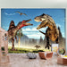Papier Peint - Fighting Dinosaurs - Intissé
