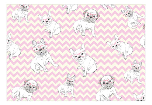 Papier Peint - Sweet Puppies - Intissé
