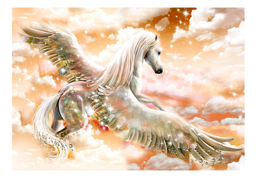 Papier Peint - Pegasus Orange - Intissé