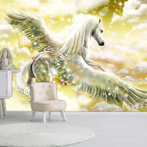Papier Peint - Pegasus Yellow - Intissé