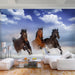 Papier Peint - Horses in the Snow - Intissé