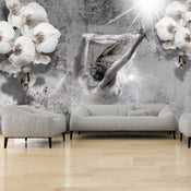 Papier Peint - Arrangement with Orchid - Intissé