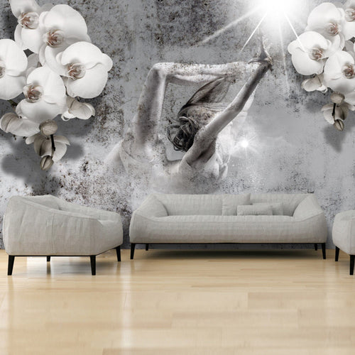 Papier Peint - Arrangement with Orchid - Intissé