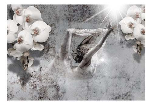 Papier Peint - Arrangement with Orchid - Intissé