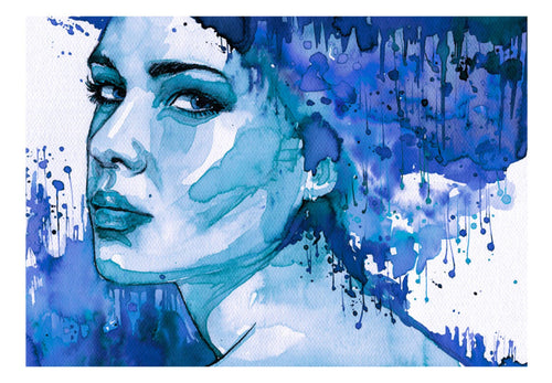 Papier Peint - Blue Lady - Intissé
