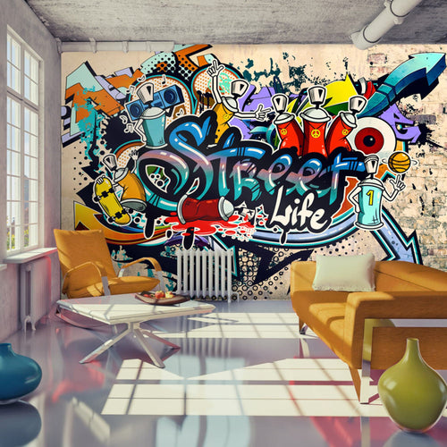 Papier Peint - Street Life - Intissé