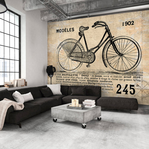 Papier Peint - Old School Bicycle - Intissé
