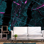 Papier Peint - Blue Manhattan - Intissé
