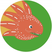Komar Little Dino Proto Papier Peint Adhésif 125x125cm Rond | Yourdecoration.fr