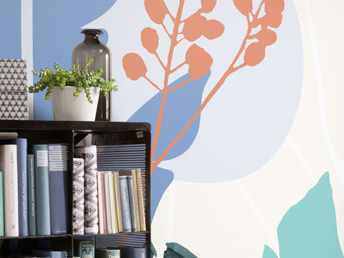 Komar Intisse Papier Peint Inx6 085 Tropical Shapes Detail | Yourdecoration.fr