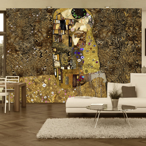 Papier Peint - Klimt Inspiration Golden Kiss - Intissé