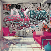 Papier Peint - Graffiti Hey You - Intissé